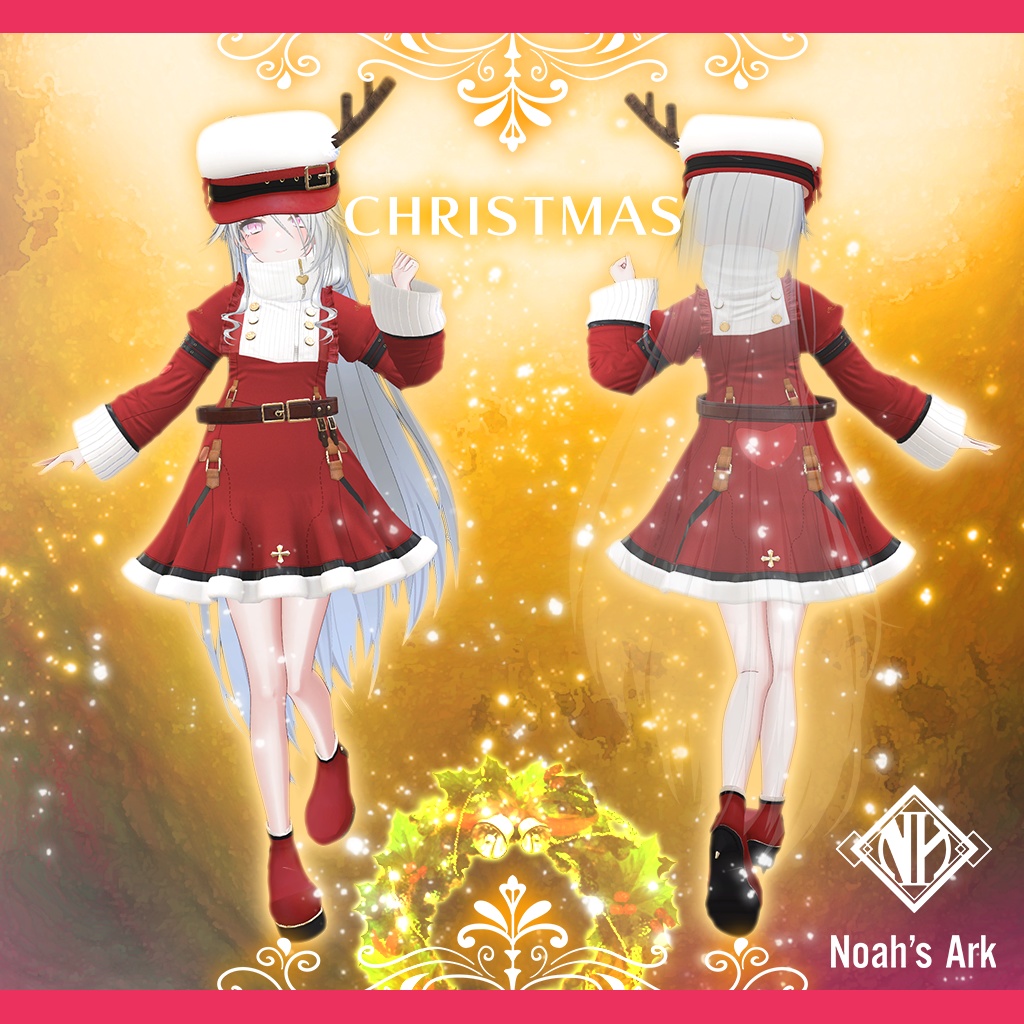 「ゾメちゃん」専用【3D衣装モデル】キャンディスCHRISTMAS