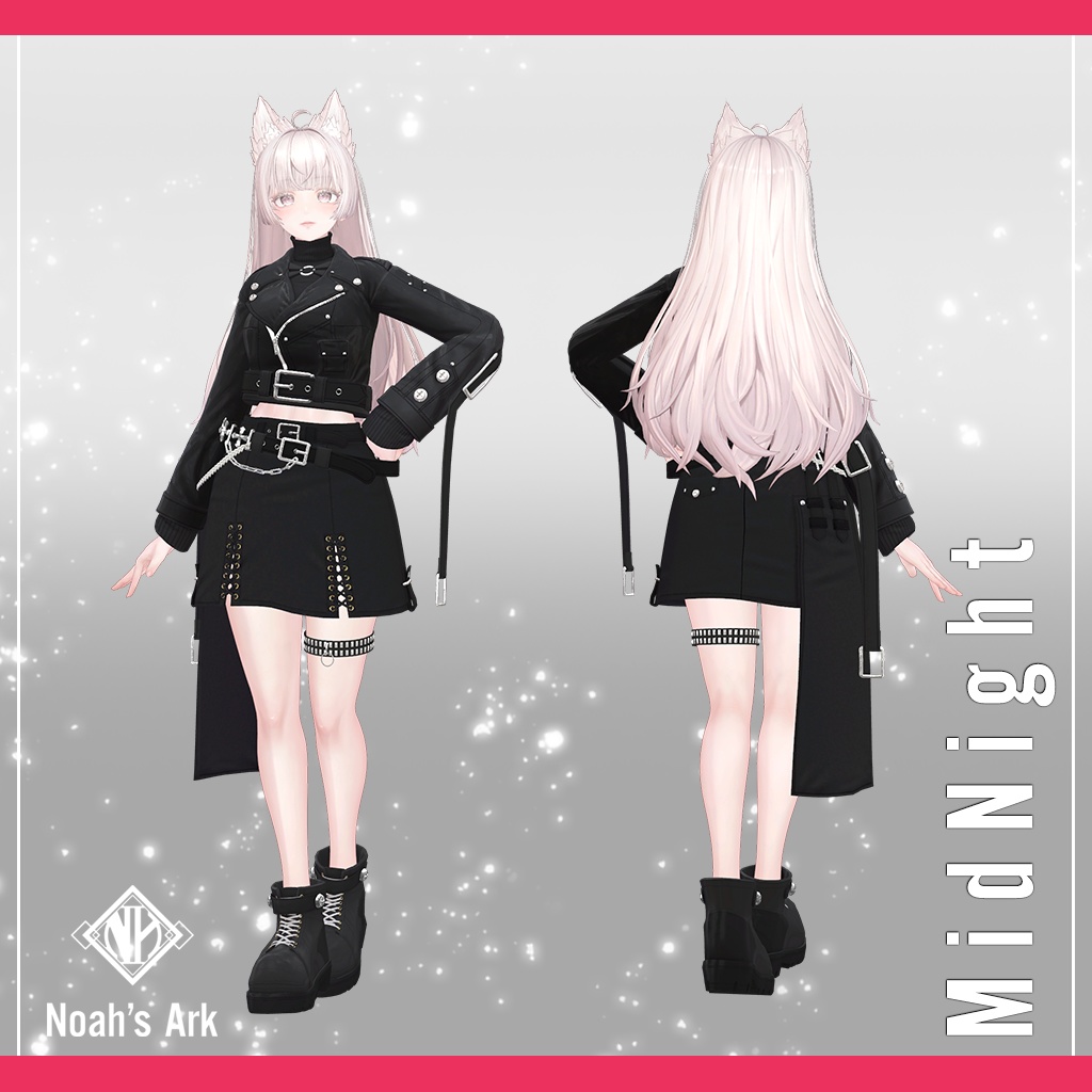 「ルミナ - LUMINA」専用【3D衣装モデル】ミッドナイト / MidNight