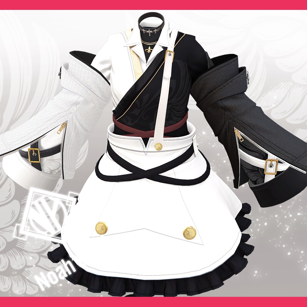 「エク」専用【3D衣装モデル】クロムミズハ