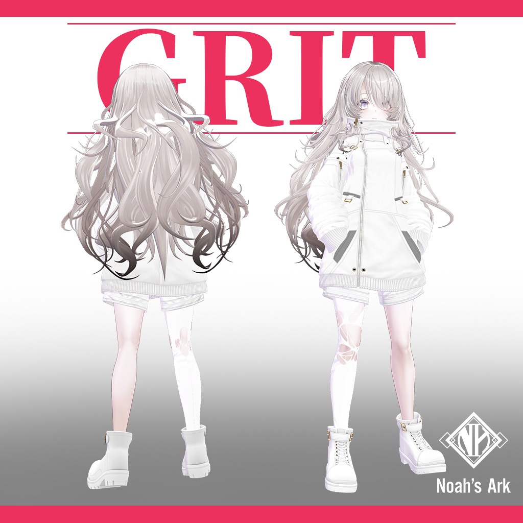 「ナナセ・ノワール」専用【3D衣装モデル】GRIT / グリット