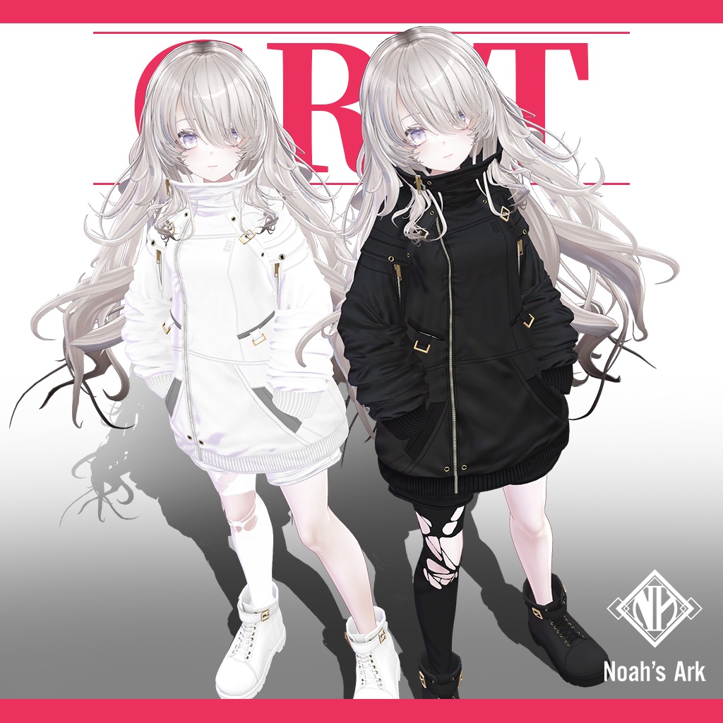 「ナナセ・ノワール」専用【3D衣装モデル】GRIT / グリット