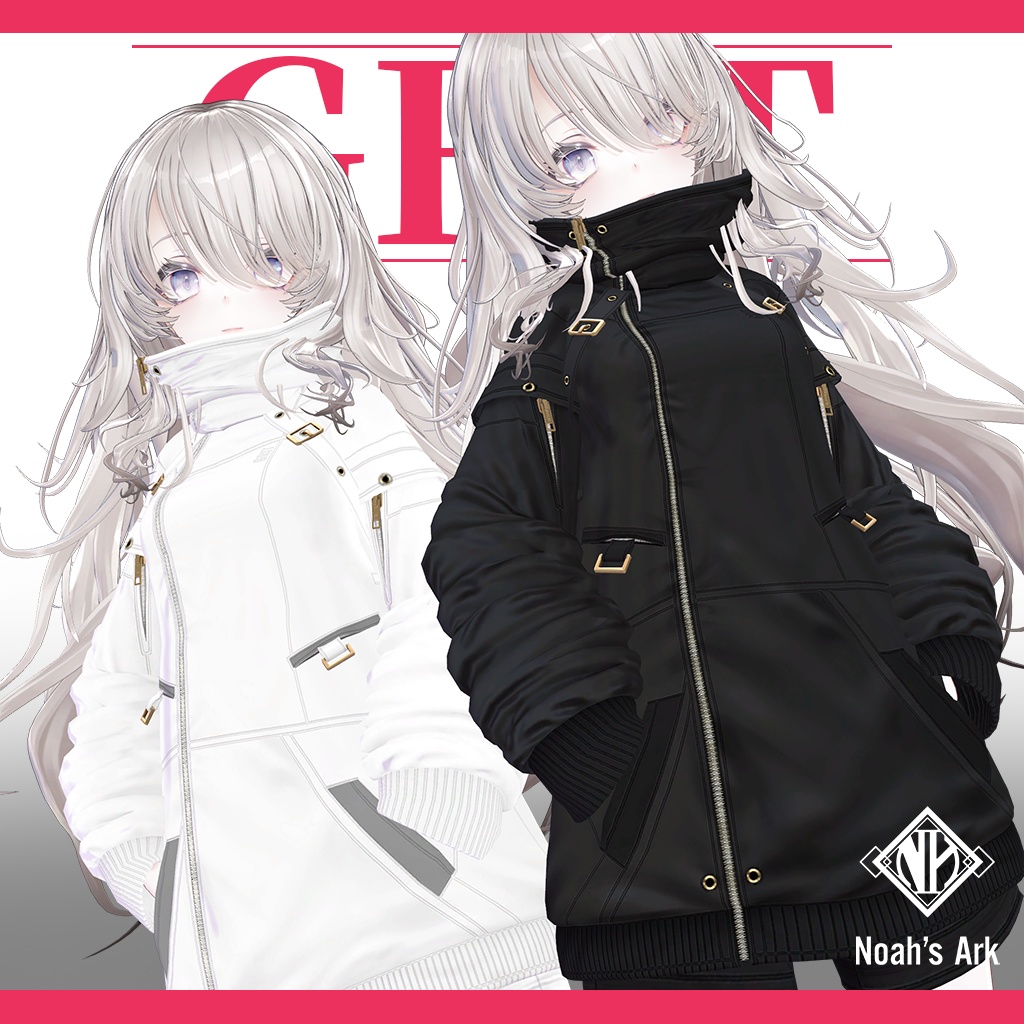 「ナナセ・ノワール」専用【3D衣装モデル】GRIT / グリット