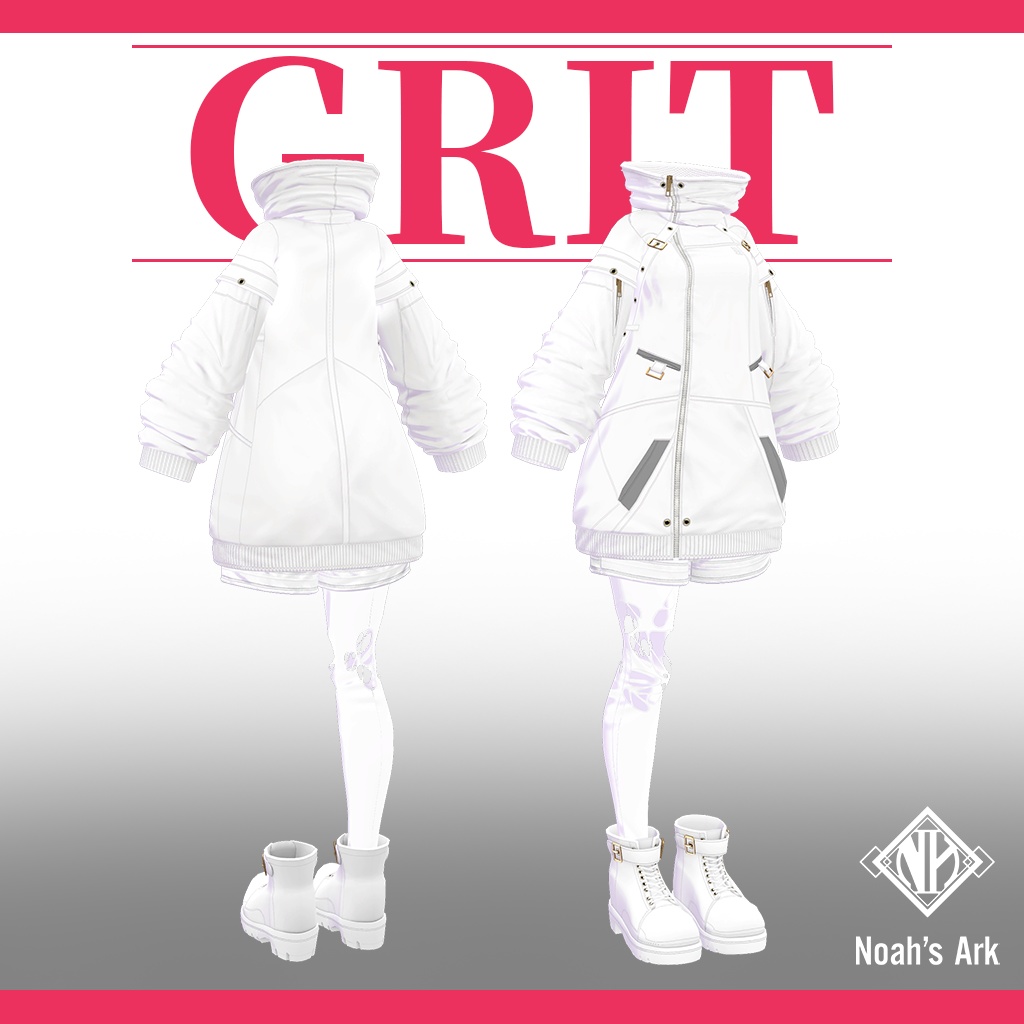 「シフォン-Chiffon-」「ショコラ-Chocolat-」「プラム -Plum-」専用【3D衣装モデル】GRIT / グリット