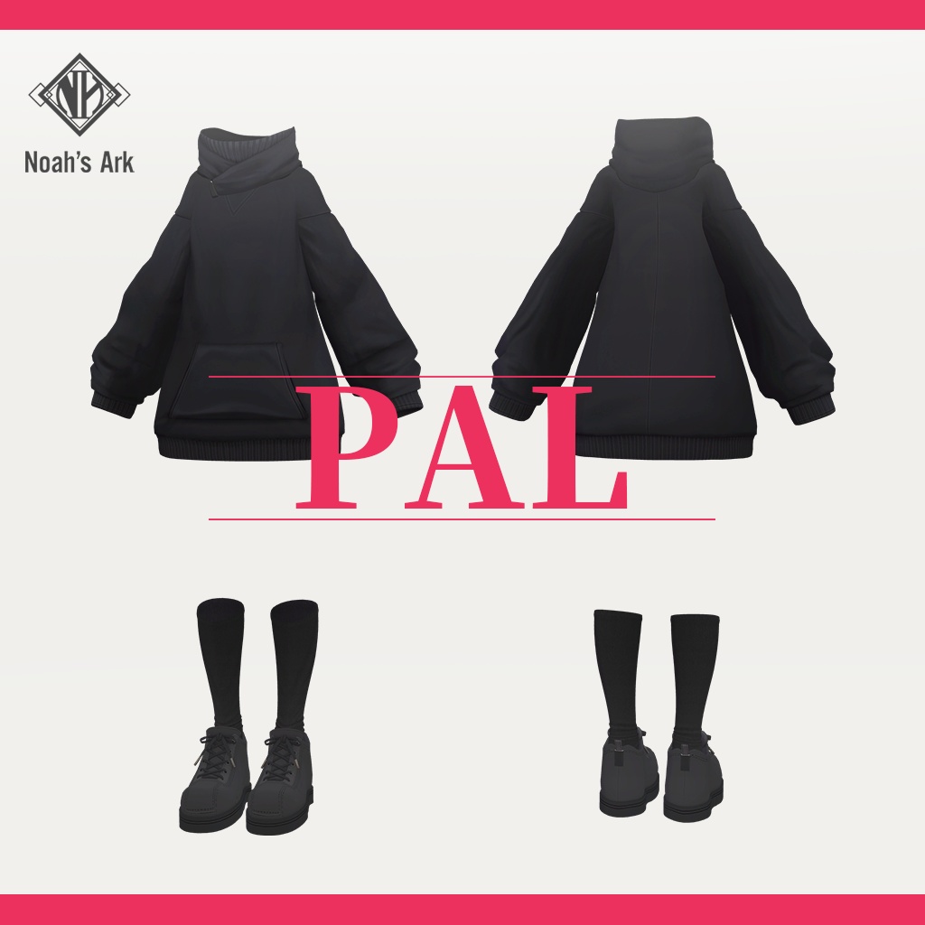 「ナナセ・ノワール」専用【3D衣装モデル】パル / PAL