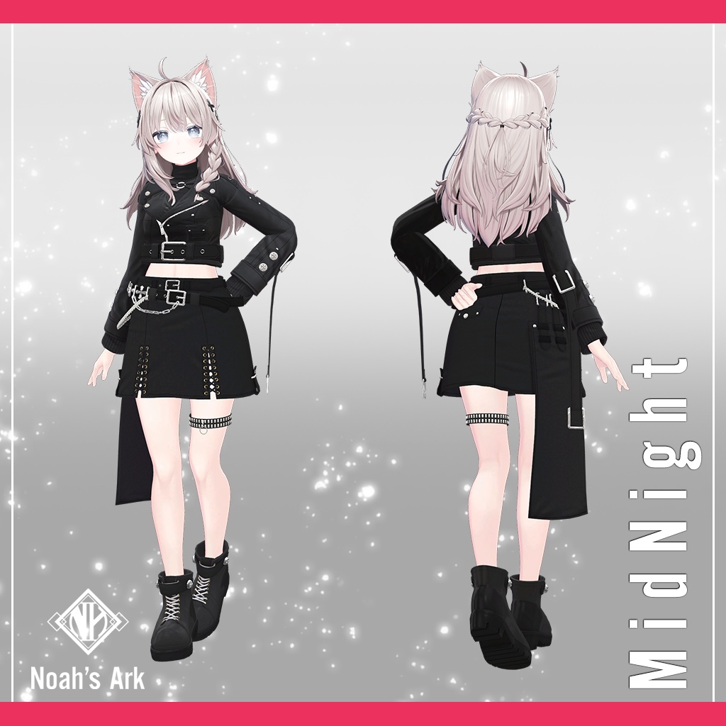 「しなの」専用【3D衣装モデル】ミッドナイト / MidNight