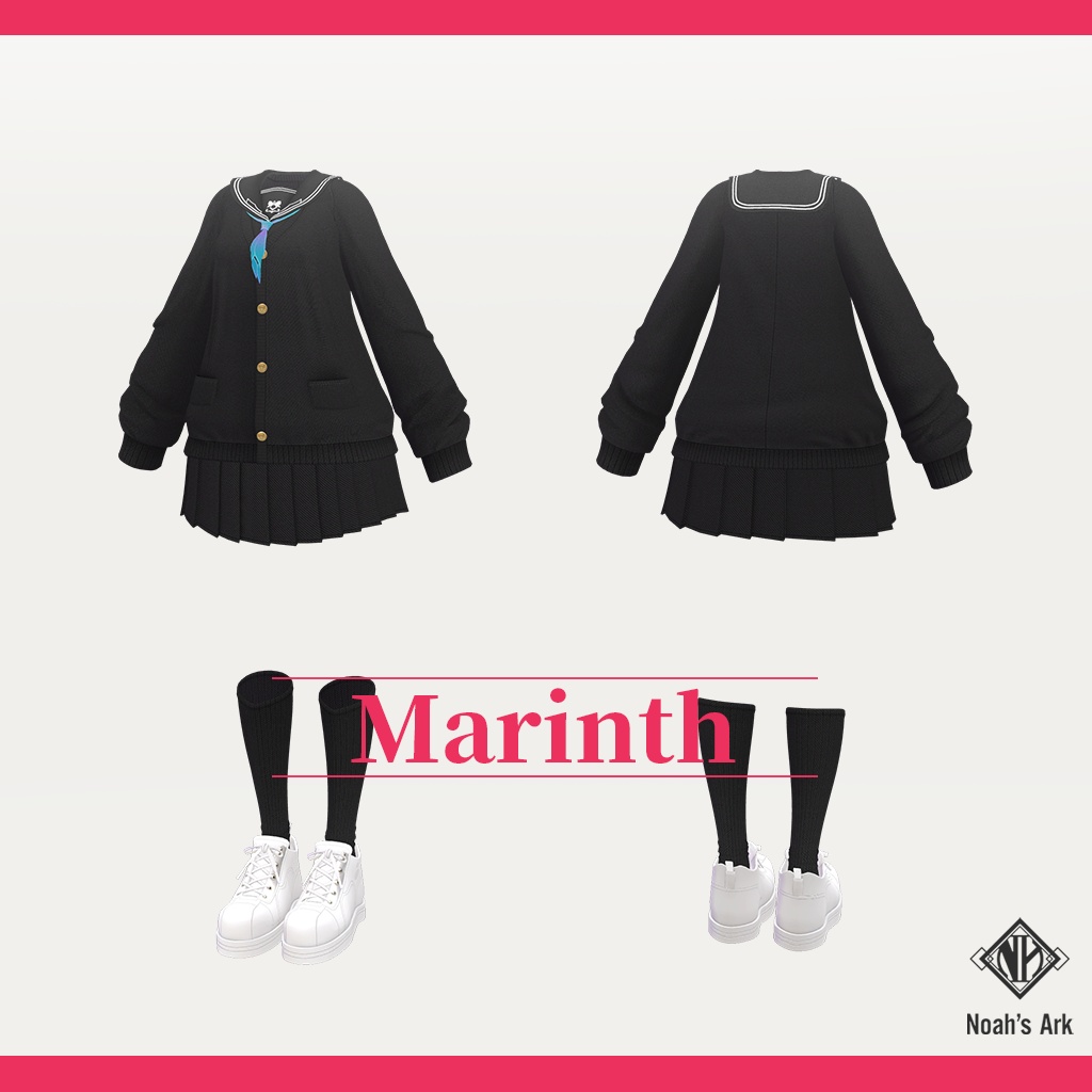 「エク」専用【3D衣装モデル】マリンス / Marinth