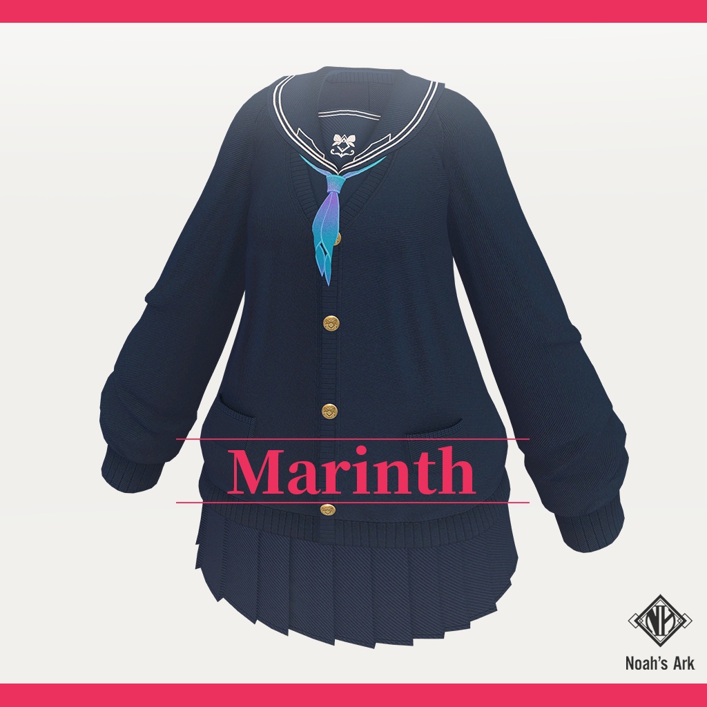 「エク」専用【3D衣装モデル】マリンス / Marinth
