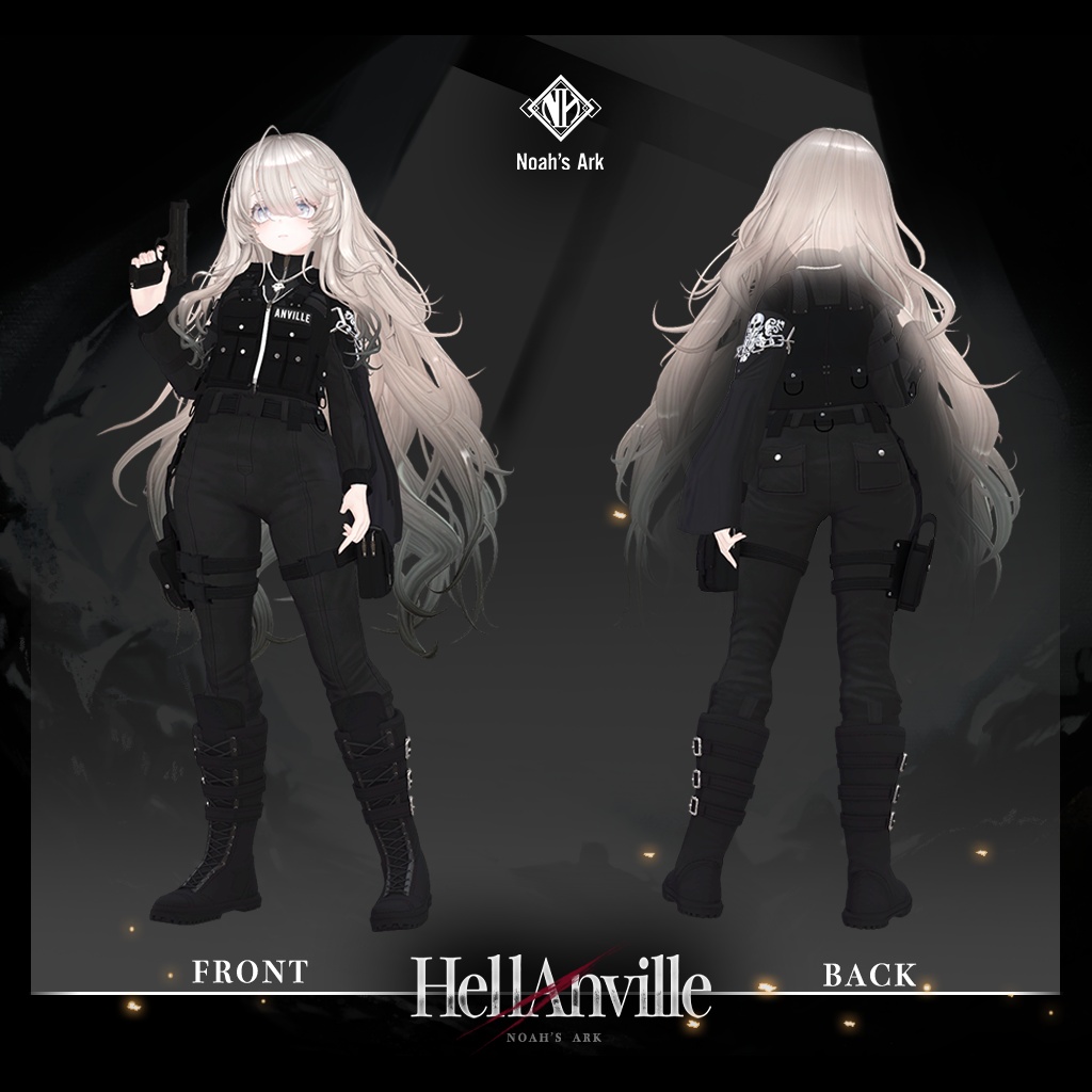 「ナナセ・ノワール」専用【3D衣装モデル】ヘルアンヴィル / HellAnville