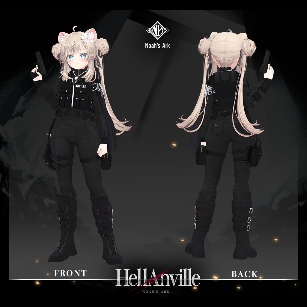 「マヌカ」専用【3D衣装モデル】ヘルアンヴィル / HellAnville