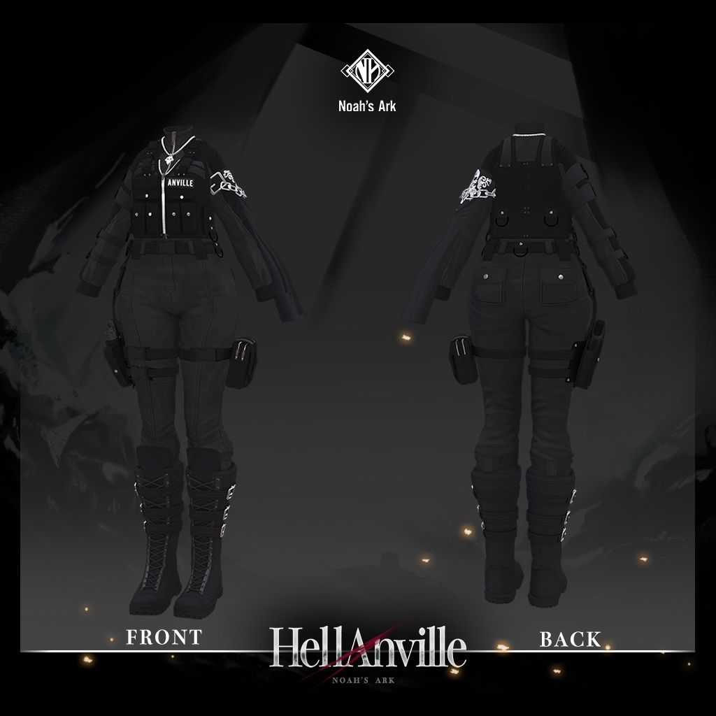 「しなの」専用【3D衣装モデル】ヘルアンヴィル / HellAnville