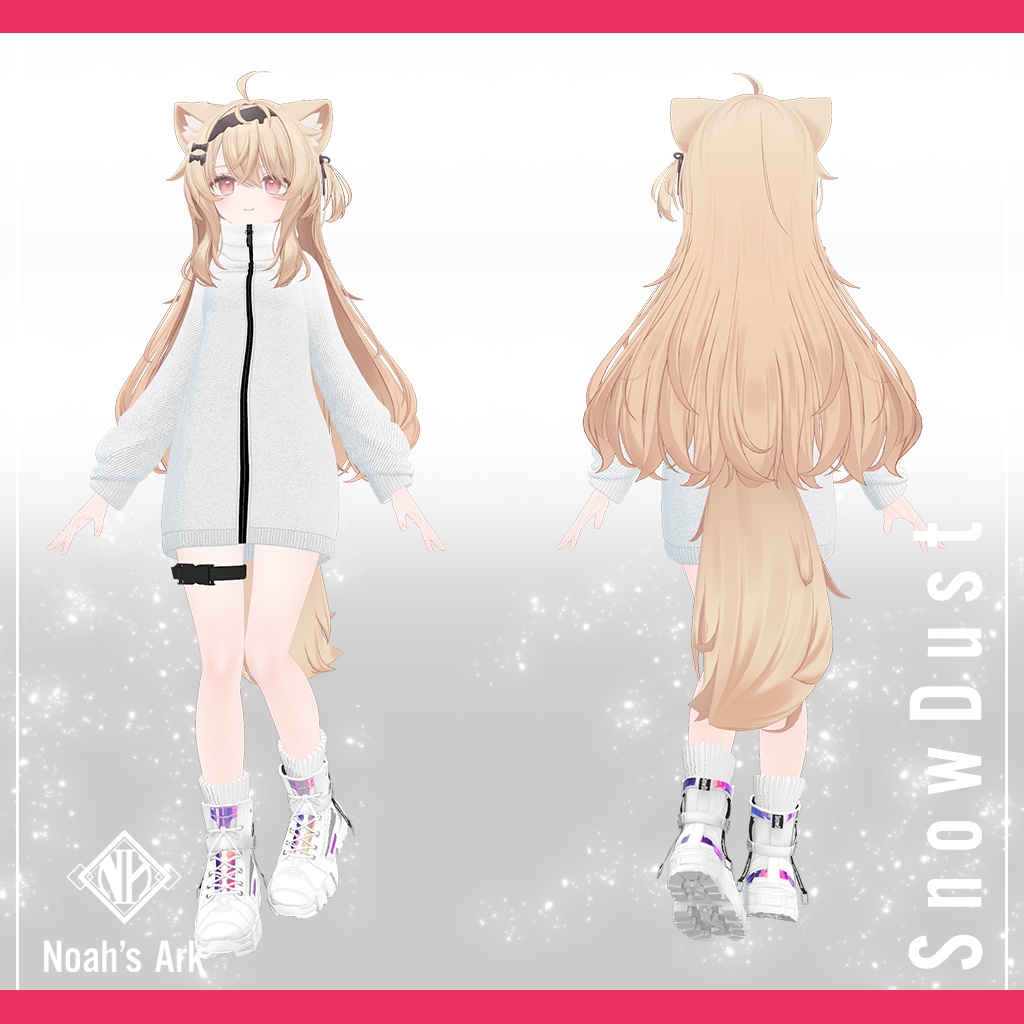 「エク」専用【3D衣装モデル】SnowDust / スノーダスト