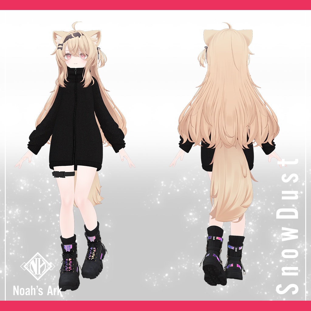 「エク」専用【3D衣装モデル】SnowDust / スノーダスト
