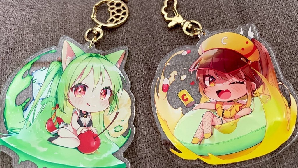 デカビタちゃん アクリルキーホルダー