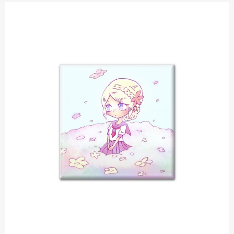 女の子缶バッジ①