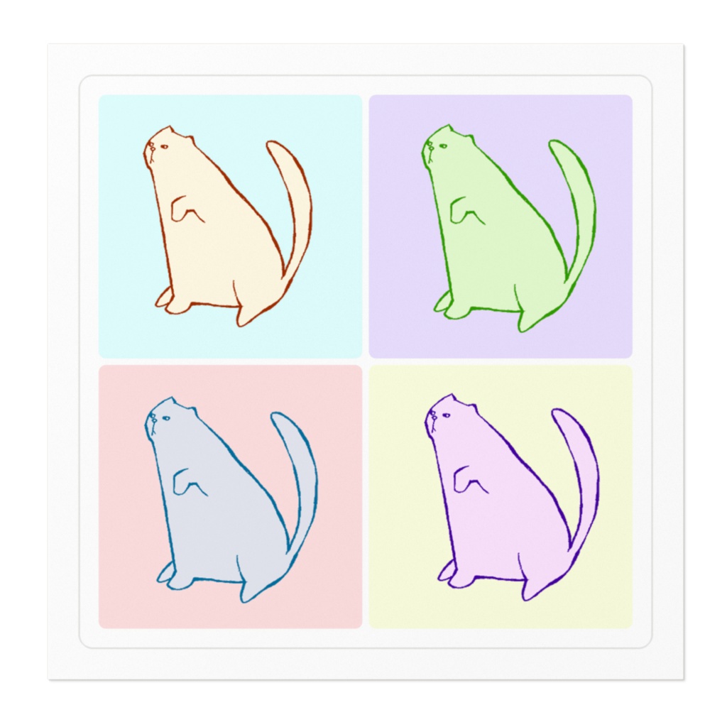 ねこステッカー