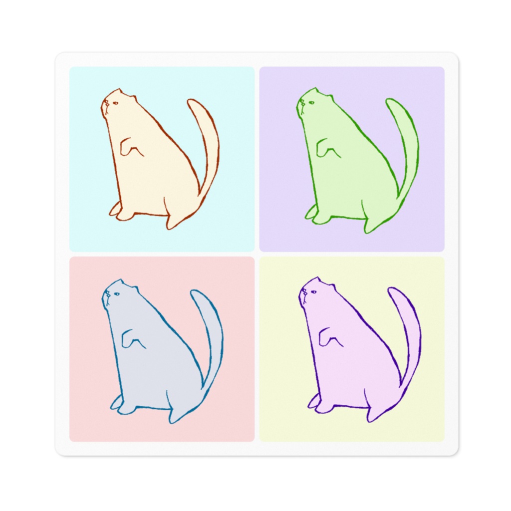 ねこステッカー