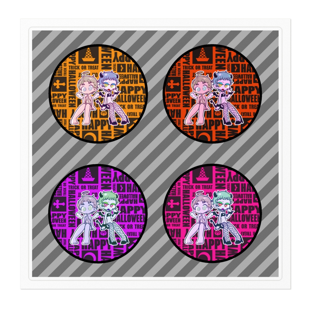 こーナロハロウィンステッカー