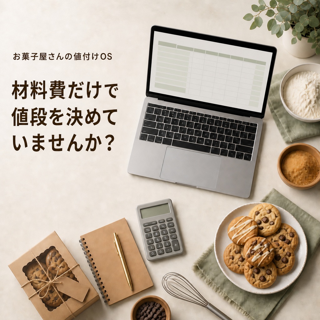 お菓子屋さんの値付けOS｜焼き菓子・パンの原価・利益計算 Excel
