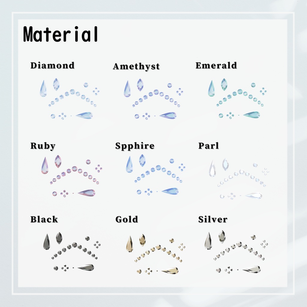 【MA対応】Jewel Tears【21アバター対応 add Alué 】