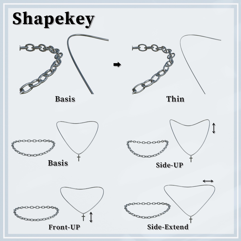 【MA対応】 E-Necklaces 【ショップフォロワー1000人記念無料配布】