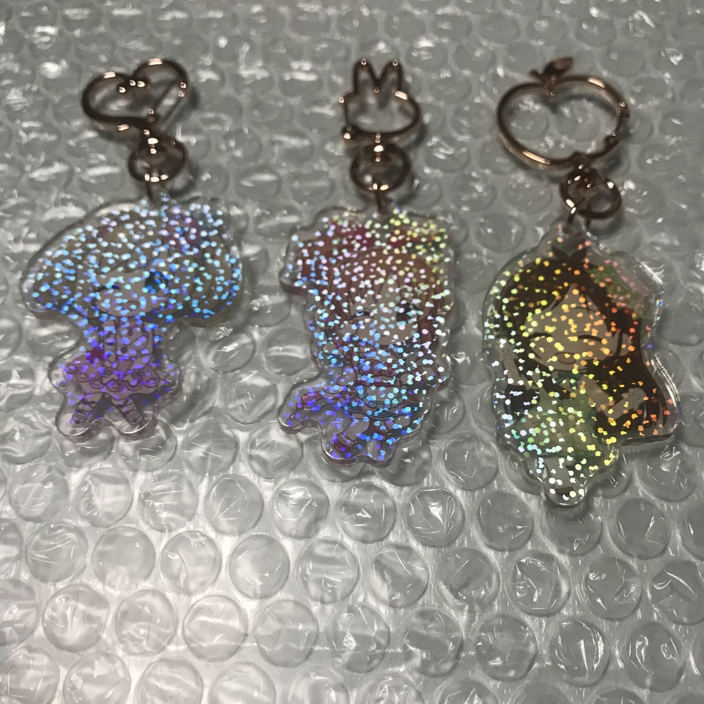 キラキラアクリルキーホルダー