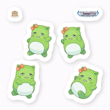 ぴにゃこら太・杏のうさぎステッカー