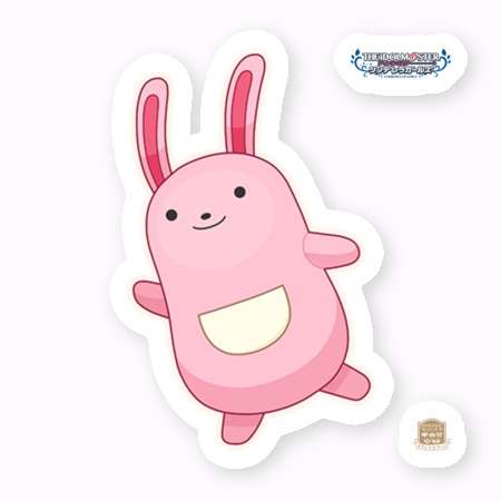 ぴにゃこら太・杏のうさぎステッカー