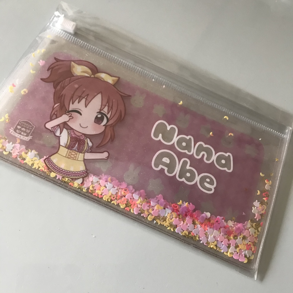 安部菜々 キラキラグリッターポーチ