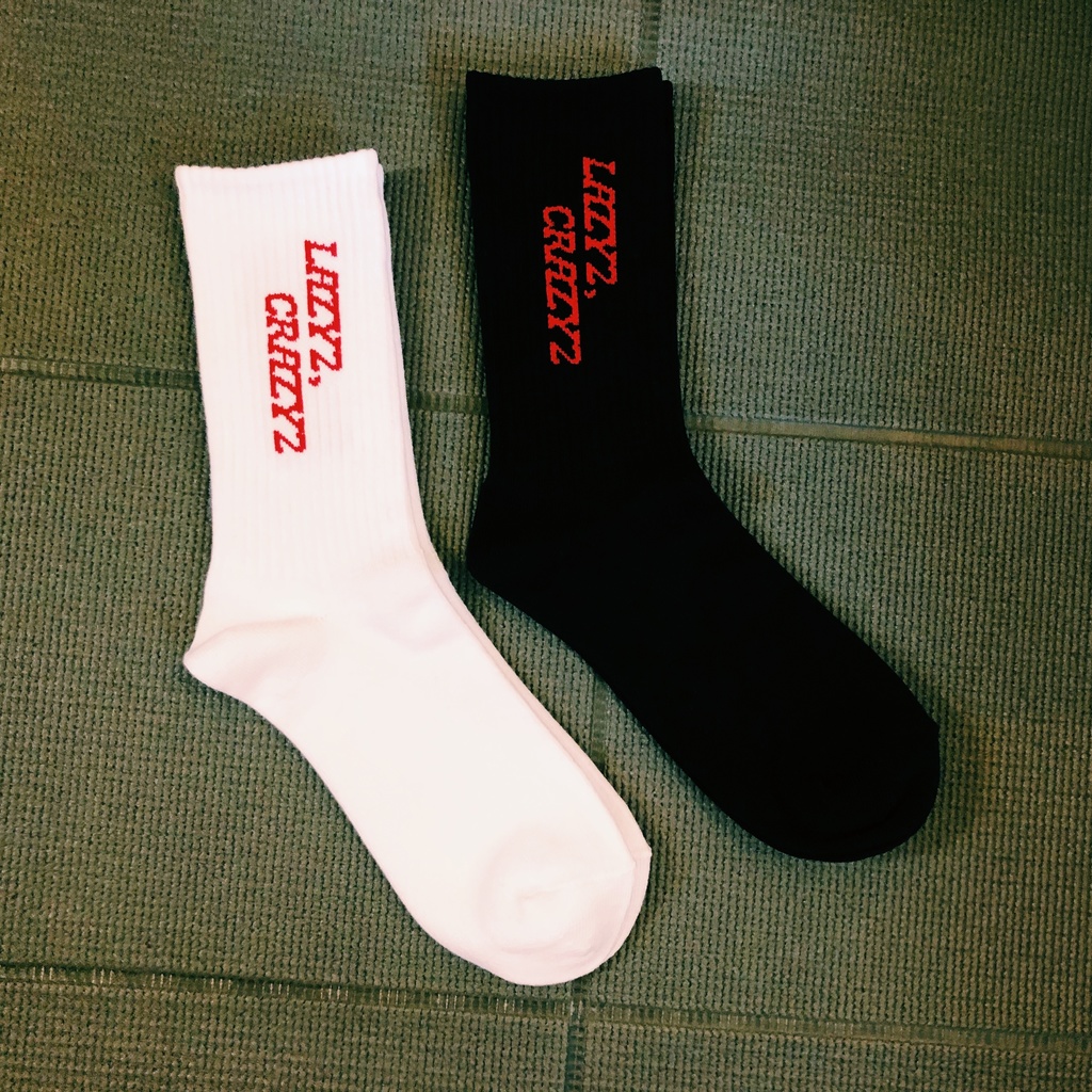 【WHITE】LAZY2,CRAZY2 SOCKS