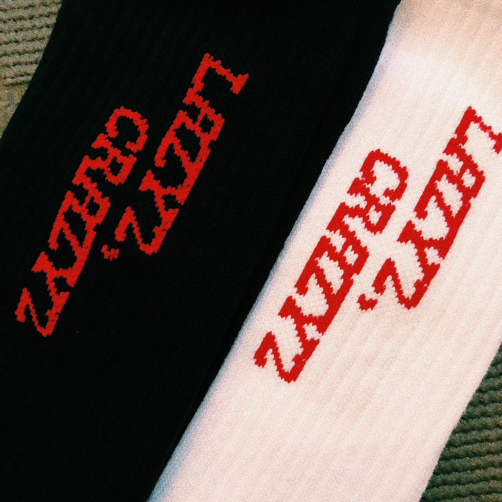 【WHITE】LAZY2,CRAZY2 SOCKS