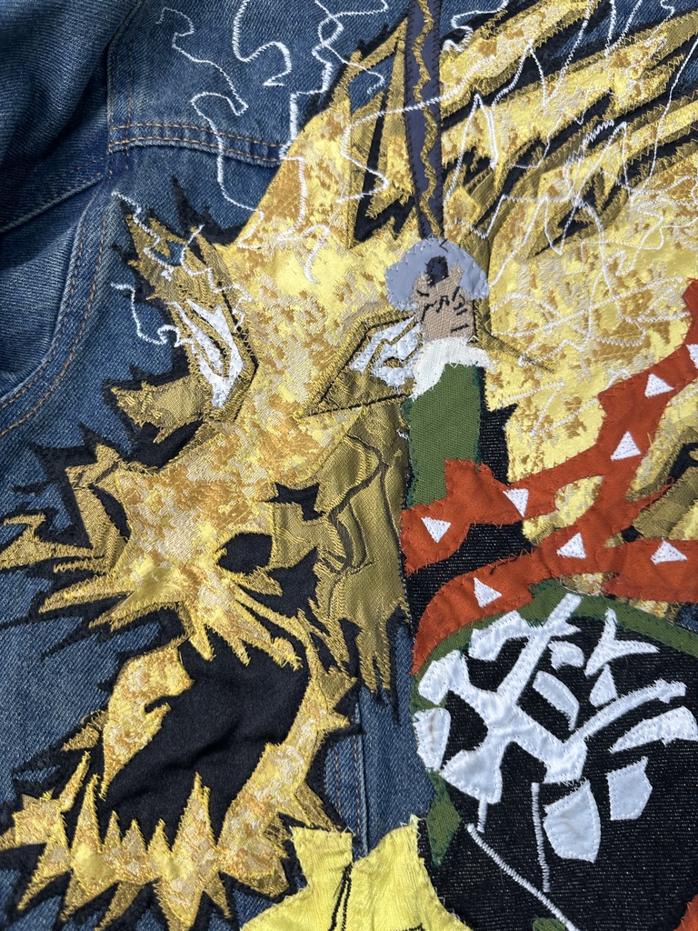 我妻善逸イメージ 雷デザイン ハンドメイドジャケット【限定10点】