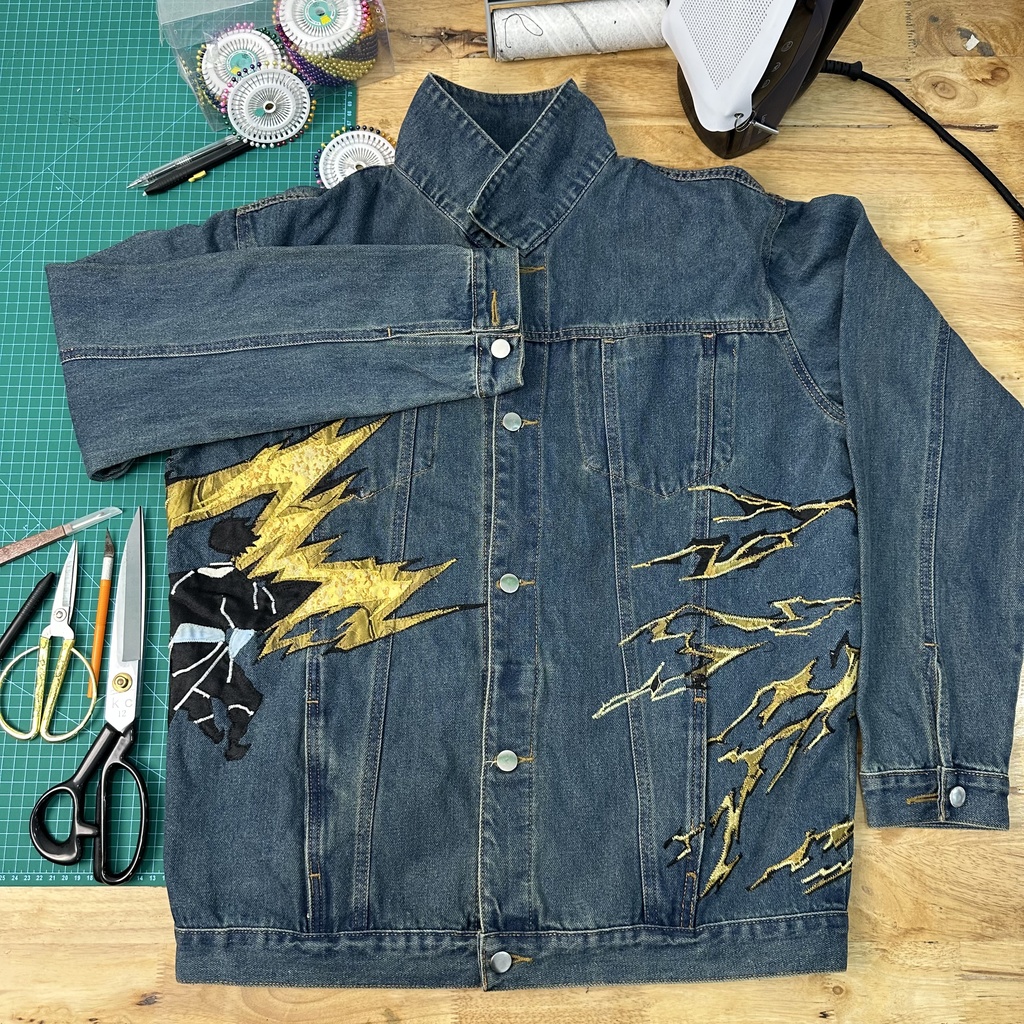 我妻善逸イメージ 雷デザイン ハンドメイドジャケット【限定10点】