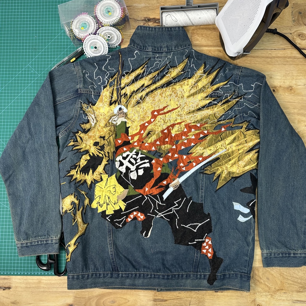 我妻善逸イメージ 雷デザイン ハンドメイドジャケット【限定10点】