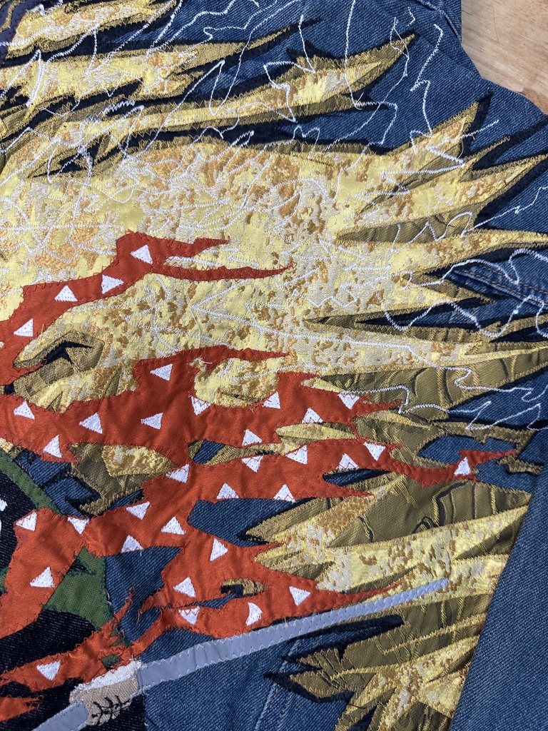 我妻善逸イメージ 雷デザイン ハンドメイドジャケット【限定10点】