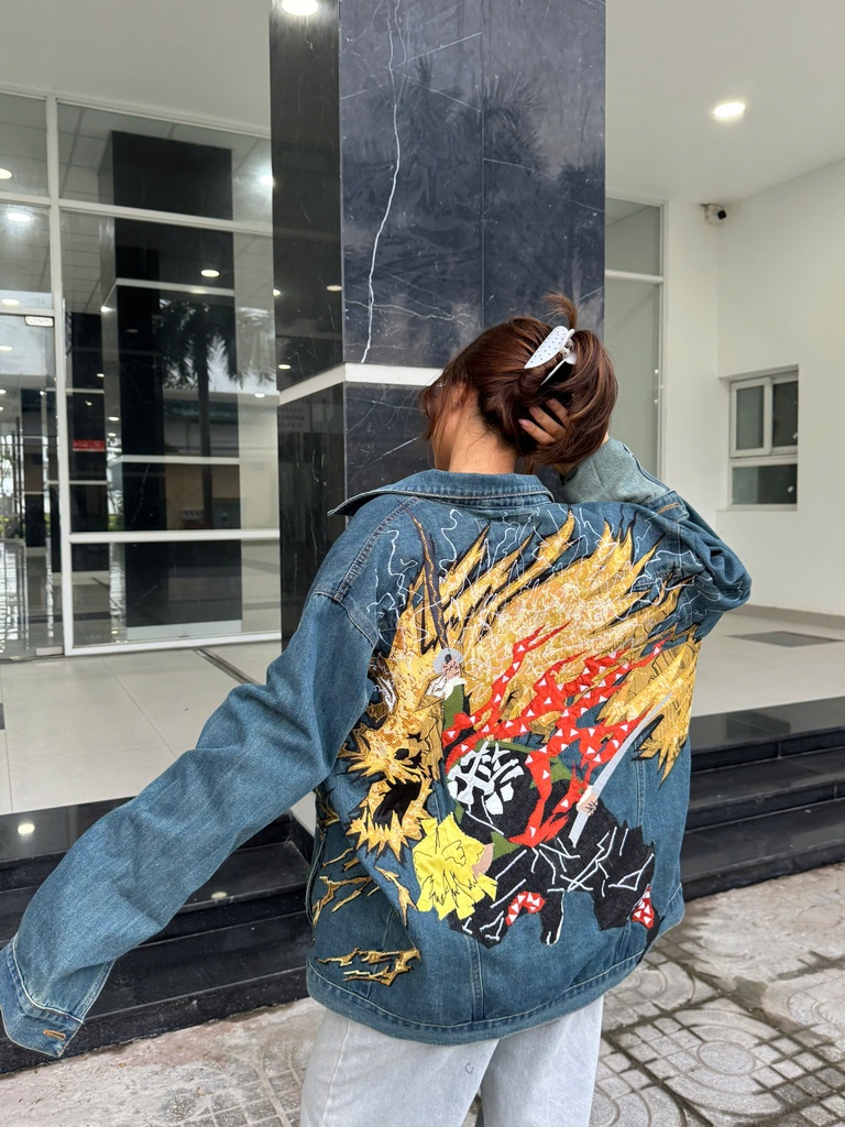 我妻善逸イメージ 雷デザイン ハンドメイドジャケット【限定10点】