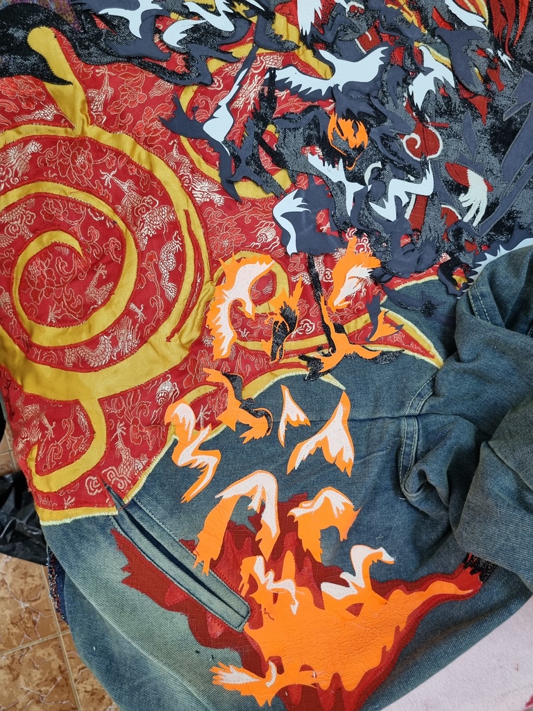 🔥 うちはイタチ&須佐能乎フーディー(ジャケット)|宿命と守護を表現したハンドメイド作品