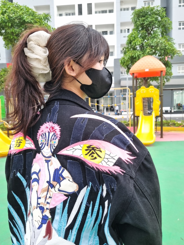 猗窩座 術式展開ジャケット|永遠の強さと闘志を宿すハンドメイドアウター