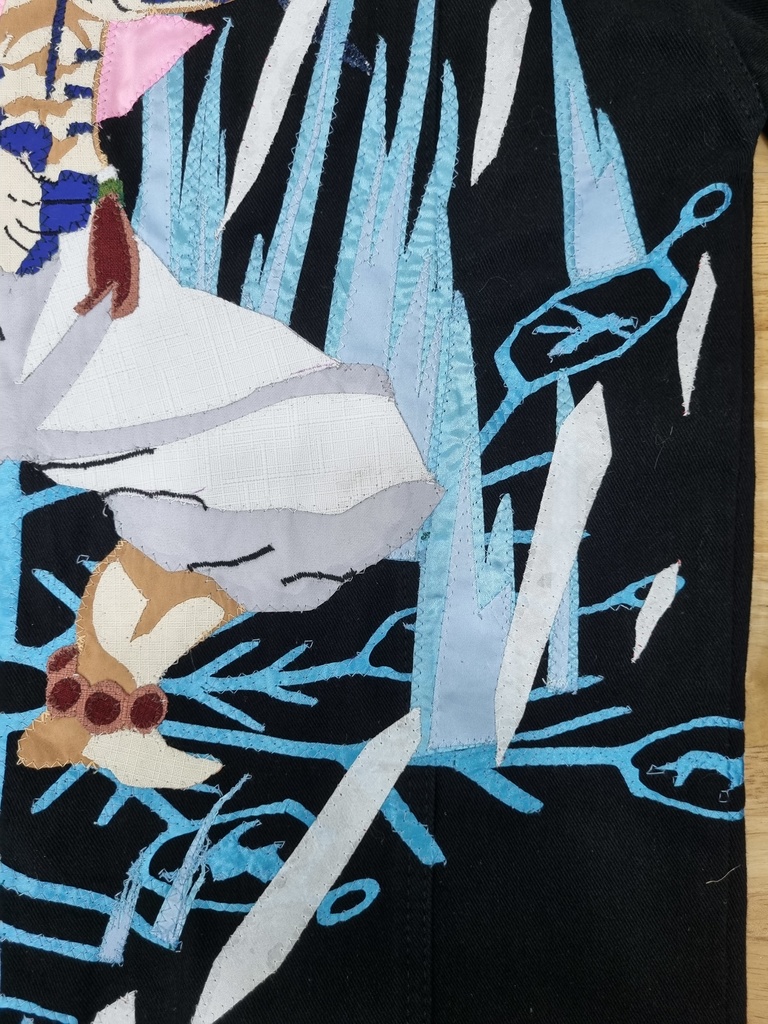 猗窩座 術式展開ジャケット|永遠の強さと闘志を宿すハンドメイドアウター