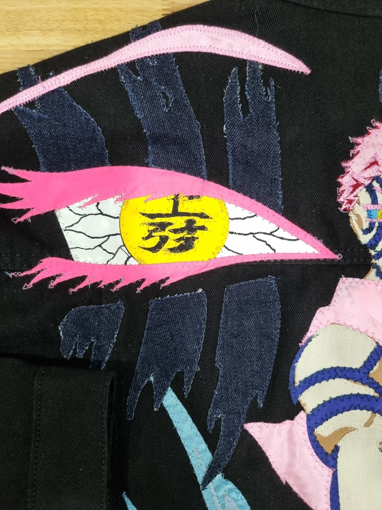 猗窩座 術式展開ジャケット|永遠の強さと闘志を宿すハンドメイドアウター