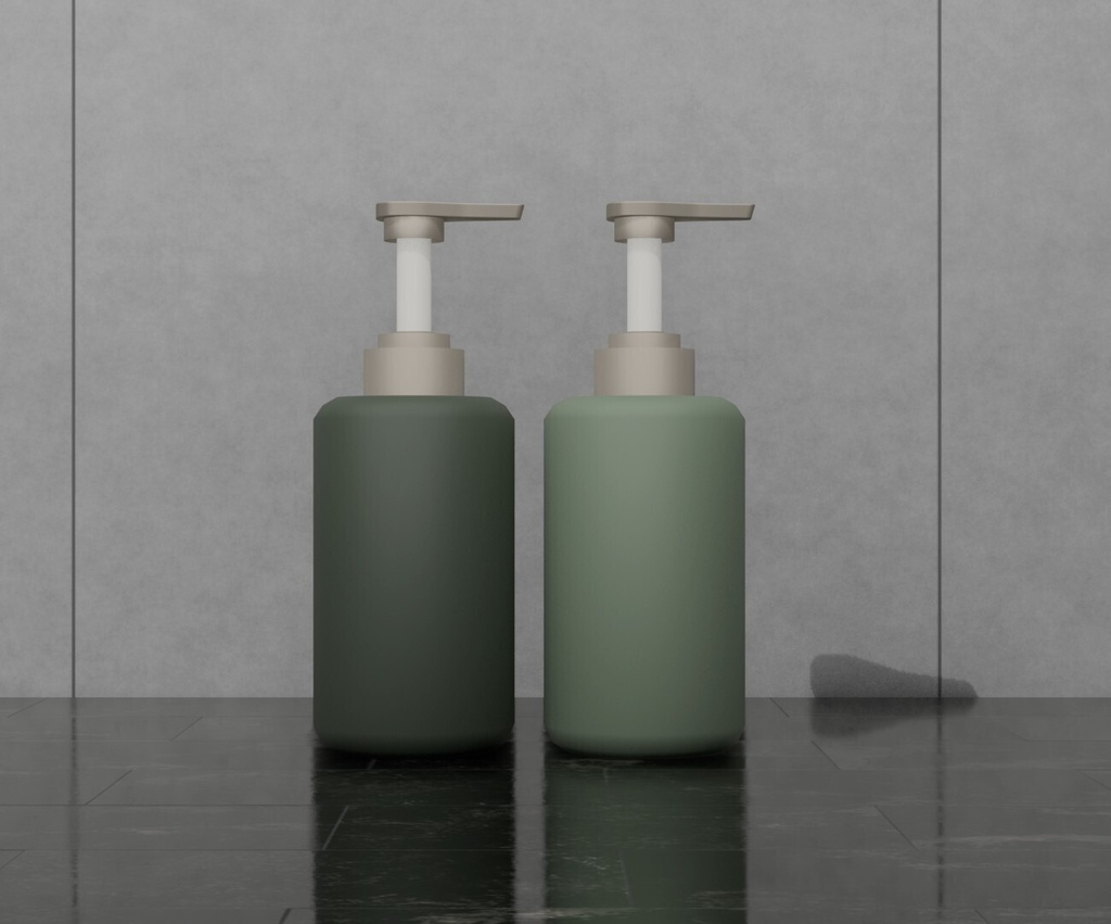 【3Dモデル】シャンプー、トリートメントボトルセット Bottle Set