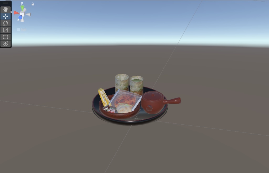 【3Dモデル】おばあちゃんちの茶菓子セット TeaSnackSet