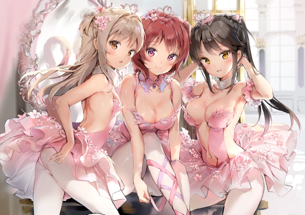 Flamingosバレエ団ブランケット