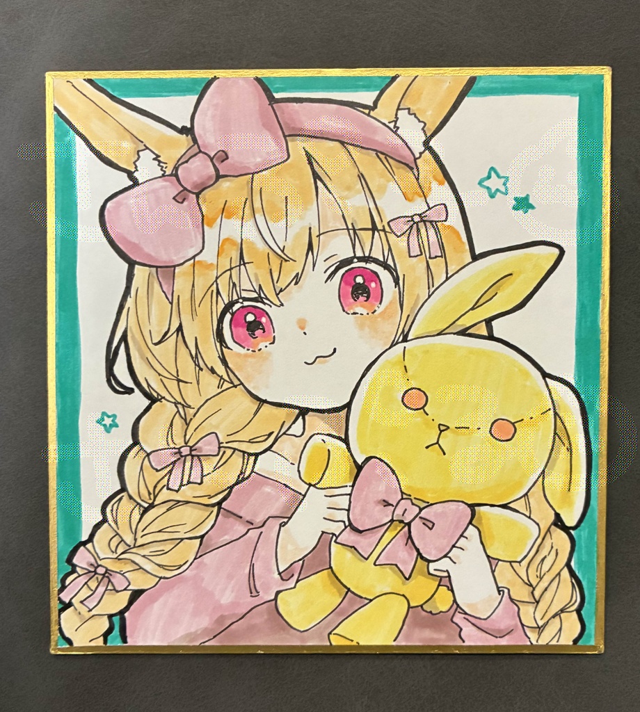 直筆原画ミニ色紙
