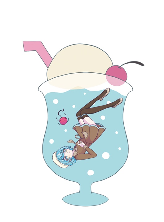 ナナセ　ミニアクリルキーホルダー(クリームソーダ)
