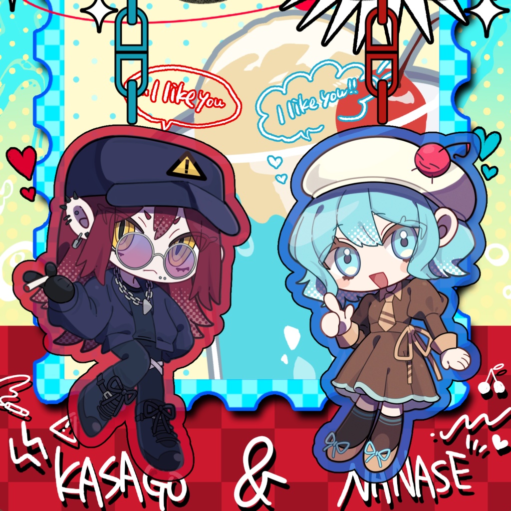 【受注生産】ななさごペアアクキー