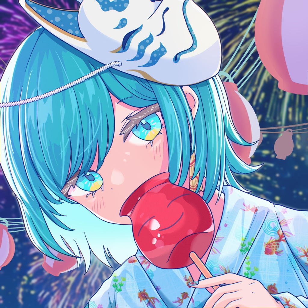 ナナセ 缶バッジ(夏祭り)