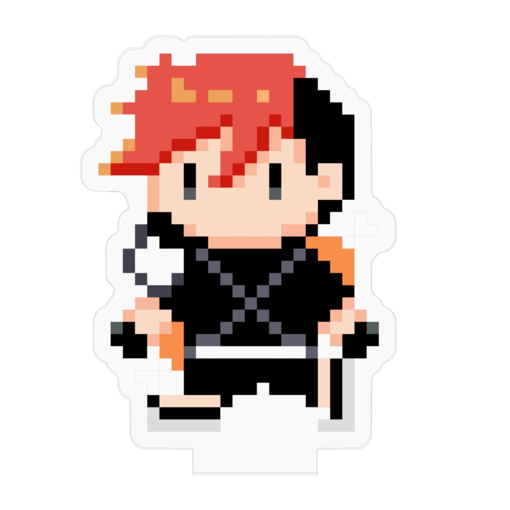 ドット絵一塊(一号)のアクリルフィギュア