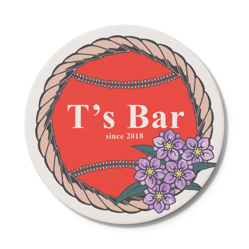 T's BAR 5th anniversary コースター