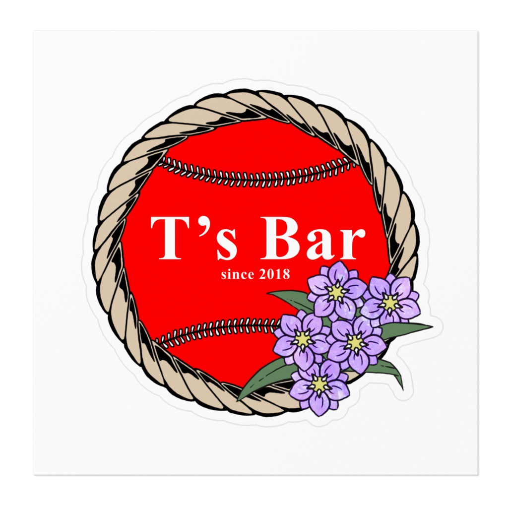 T's BAR 5th anniversary ステッカー