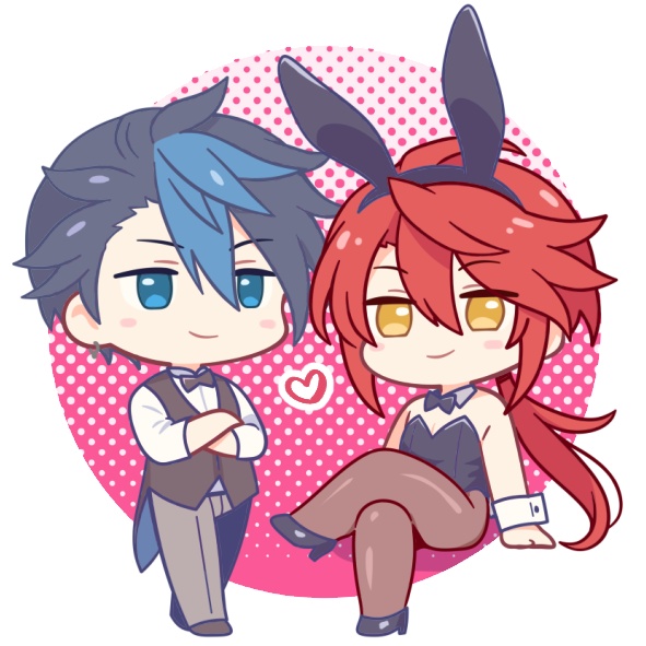 ヴァン＆アーロン 自立アクリルブロック